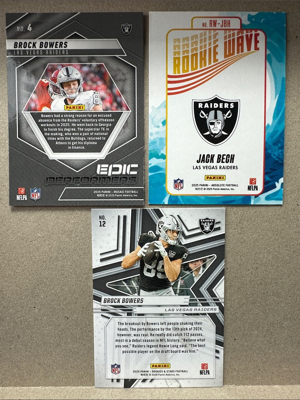 6 Rookies of Brock Bowers w/ Franchise Foundations +Jeanty/Bech Rookies + Crosby - Picture 10 of 16